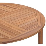  Vrtni blagovaonski stol Ø 110 x 75 cm od masivne tikovine | shoptok.hr