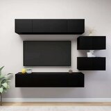  6-dijelni set TV ormarića crni od iverice | shoptok.hr