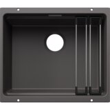 Blanco sudoper ETAGON 500-U SILGRANIT pribor inox nosači, bez InFino pribora - KAMENO SIVA | shoptok.hr
