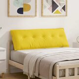  Jastuk za leđa Svijetlo žuta 140 x 19 x 50 cm tkanina | shoptok.hr