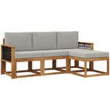  Set vanjskih sofa 4 kom. Prirodna i svjetlosiva | shoptok.hr