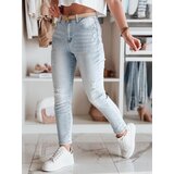 DStreet Spodnie damskie jeansowe mom fit DEMILOVE niebieskie | shoptok.hr