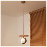  Duolla - Visilica na sajli IRONLINE 1xE27/15W/230V borovina/hrast/bež | Eponuda.com