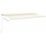 Tenda na ručno uvlačenje s LED svjetlima 600 x 300 cm krem | shoptok.hr