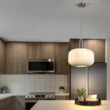  ONLI - Visilica na sajli DOROTY 1xE27/15W/230V beli/sjajni hrom | Eponuda.com