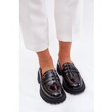 Boto Ladies Patent Moccasins With Decoration Black Nallae | ePonuda.com