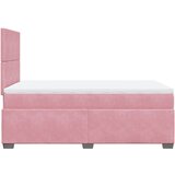 Box spring krevet s madracem ružičasti 120 x 200 cm baršunasti | shoptok.hr