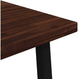  60 x 55 x 75 cm Čvrsto drvo akacije Tamno smeđa i crna | shoptok.hr