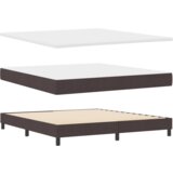  Postelja boxspring z vzmetnico Temno rjava 180 x 200 cm, (5000127301) Slike