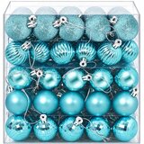  Set božićnih kuglica 100 kom. Tirkizna 4 cm Polistiren | shoptok.hr