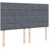 vidaXL Krevet s oprugama i madracem tamnosivi 180x200 cm baršunasti | shoptok.hr