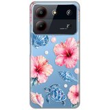  Maska za ZTE Blade A54 Hibiscus Sea Silikonska Print Skin Cene