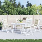  Jastuci za stolice 4 kom prošarano krem 120x50x7 cm tkanina | shoptok.hr