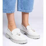 Gemre Gray elegant eco-suede loafers with embellishment Marsella | shoptok.hr