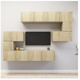  8-dijelni set TV ormarića boja hrasta sonome konstruirano drvo | shoptok.hr