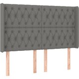  box spring s madracem LED tamnosivi 140x200 cm tkanina | shoptok.hr