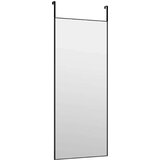  Ogledalo za vrata črno 40x100 cm steklo in aluminij, (20919972) | Shoptok.si