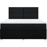  Krevet s oprugama i madracem crni 180x200 cm od tkanine | shoptok.hr