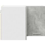 vidaXL Viseča omarica s polico Riga Beton sivo in bela 57 x 57 x 40 cm | Shoptok.si