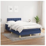  Krevet s oprugama i madracem plavi 120 x 200 cm od tkanine | shoptok.hr