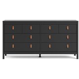 Tvilum crna komoda Madrid, 159 x 79,7 cm Cijene