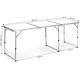 Modern Home sklopivi sto za kampovanje white, 180X60 cm Cene