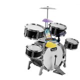 Lean_Toys Set Bobni z lučkami in zvoki Karaoke USB mikrofon | Shoptok.si