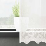  Čipkasta zavjesa sa zavjesama Bijelo 500 x 120 cm Poliester | shoptok.hr