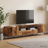  5-dijelni LED TV ormarić Staro drvo Konstruirano drvo - Staro drvo 100 cm | shoptok.hr