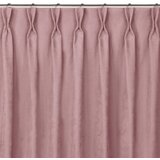  Curtain MILANA color pink style classic flex 7.5 cm with double pleat chenille 220x175 HOMEDE | shoptok.hr