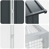  Kavez za ptice Antracit 824 x 208 x 247 cm Cinkani čelik | Eponuda.com