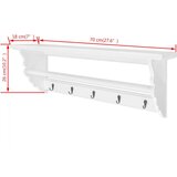 Vješalica za Odjeću od MDF-a Bijela Barokni stil | shoptok.hr