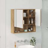vidaXL Ogledalna omara artisan hrast 59 x 17 x 55 cm Konstruiran les | Shoptok.si