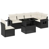  The Living Store Vrtna sedežna garnitura 7-delna z blazinami črn poli ratan - Vrtna Sedežna Garniture, (21460655) | Shoptok.si