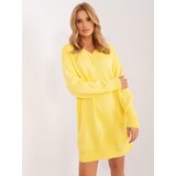 Fashion Hunters Yellow knitted dress with wool | Shoptok.si
