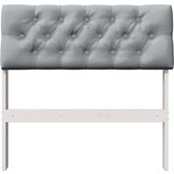  Tapecirano vzglavje Svetlo siva 75 cm Masivno borovo les, (5000108929) | Shoptok.si