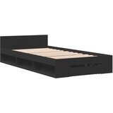  Okvir kreveta s ladicom crni 90 x 190 cm konstruirano drvo | shoptok.hr