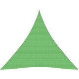 vidaXL Jedro protiv sunca 160 g/m² svjetlozeleno 3,6x3,6x3,6 m HDPE | shoptok.hr