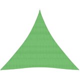 vidaXL Senčno jadro 160 g/m² svetlo zeleno 3,6x3,6x3,6 m HDPE, (20729326) | Shoptok.si