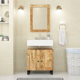 vidaXL Omarica za umivalnik 62x33x58 cm trden mangov les in inž. les Cene