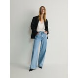 Reserved - Top s visokim udjelom svile - krem | shoptok.hr