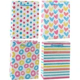 Bag Hearts Stars Dots Stripes Colored 23 x 18 x 10.5 cm
