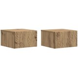 vidaXL Stenski nočni omarici 2 pcs Artisan hrast 49 x 34,5 x 20 cm, (5000247366) | Shoptok.si