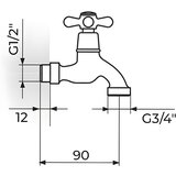 Rosan baštenski ventil 1/2x3/4 | Eponuda.com