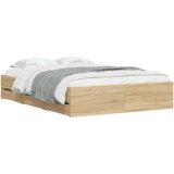  Okvir za krevet s ladicama boja hrasta 120x190 cm drveni | shoptok.hr