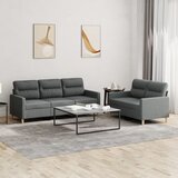  2-dijelni set sofa s jastucima tamnosivi od tkanine | shoptok.hr