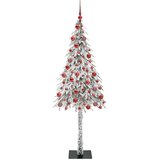 vidaXL Božično drevo med 300 LED z stojalom Bela 180 cm PE in jeklo | Shoptok.si