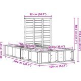 vidaXL krevetna konstrukcija s pohranom bijelo 90 x 190 cm boja drva | shoptok.hr