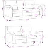  Set sofe 2 pcs Morska zelena Bar&amp;scaron;un Slike