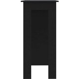 vidaXL Barski stol s policom crni 102 x 50 x 103,5 cm od iverice | shoptok.hr